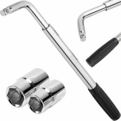 Chiave Per Dadi Ruota Chiave Per Dadi Ruota Telescopica Chiave Per Dadi Ruota Telescopica 1/2" Attacco Con 2 Dadi 17/19mm 21/23mm Bulloni Per Ruote Auto Retoo