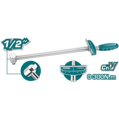 CHIAVE DINAMOMETRICA 1/2 A MISURAZIONE CONTINUA 0-300Nm TOTAL 1 CHIAVE DINAMOMETRICA 1/2 A MISURAZIONE CONTINUA 0-300Nm TOTAL