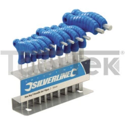 CHIAVI ESAGONALI IMPUGNATURA A T 2-10mm BRUGOLA SET 10pz 323710