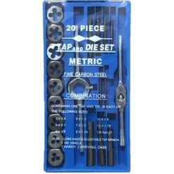 SET FILIERA 20pz PROFESSIONALE MASCHI E FEMMINE PER FILETTATURA
