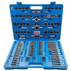 SET FILIERA FILETTATURA 110pz FILIERE MASCHI FEMMINE M+MF 2-18 VALIGIA KRINO