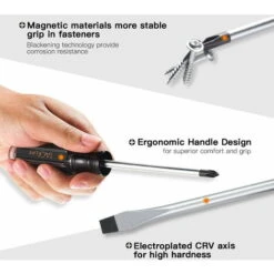 TACKLIFE Set Di Cacciaviti, 12 Pezzi -HSS7B -Negozio al dettaglio Ks Tools || No name || Beta 95137003 3