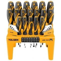 SET 44P CACCIAVITI ASSORTITI+CHIAVINI ESAGONALE+INSERTI TOLSEN