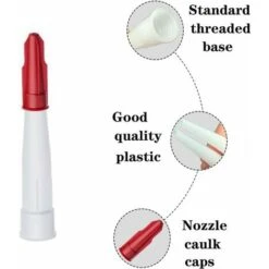 10 Pezzi Cappucci Per Ugelli Per Calafataggio Set Di Ugelli Sigillanti In Silicone Di Ricambio Tappi Per Calafataggio Strumento Di Sigillatura -Negozio al dettaglio Ks Tools || No name || Beta 97076699 4