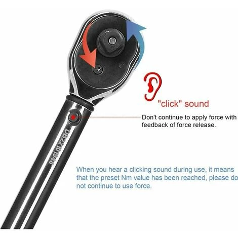 Chiave Dinamometrica In Acciaio Al Cromo Vanadio Ad Alta Precisione 1/4 Drive 5 25Nm Chiave Dinamometrica Per Riparazione Auto Domestica Preimpostata Con Scatola Di Immagazzinaggio 5-25Nm Set Di Parti 4 Chiave Dinamometrica In Acciaio Al Cromo Vanadio Ad Alta Precisione 1/4 Drive 5 25Nm Chiave Dinamometrica Per Riparazione Auto Domestica Preimpostata Con Scatola Di Immagazzinaggio 5-25Nm Set Di Parti - immagine 4
