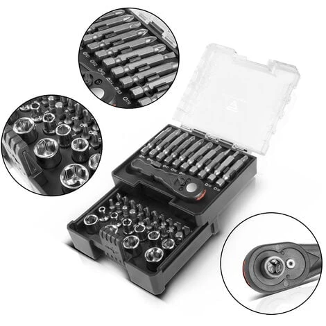 STAHLWERK Set Di Cacciaviti, Set Di Punte E Set Di Bussole In Cromo Vanadio Da 41 Pezzi Con Cricchetto Reversibile In Scatola / Set Di Cricchetti / Set Di Cacciaviti 1 STAHLWERK Set Di Cacciaviti, Set Di Punte E Set Di Bussole In Cromo Vanadio Da 41 Pezzi Con Cricchetto Reversibile In Scatola / Set Di Cricchetti / Set Di Cacciaviti